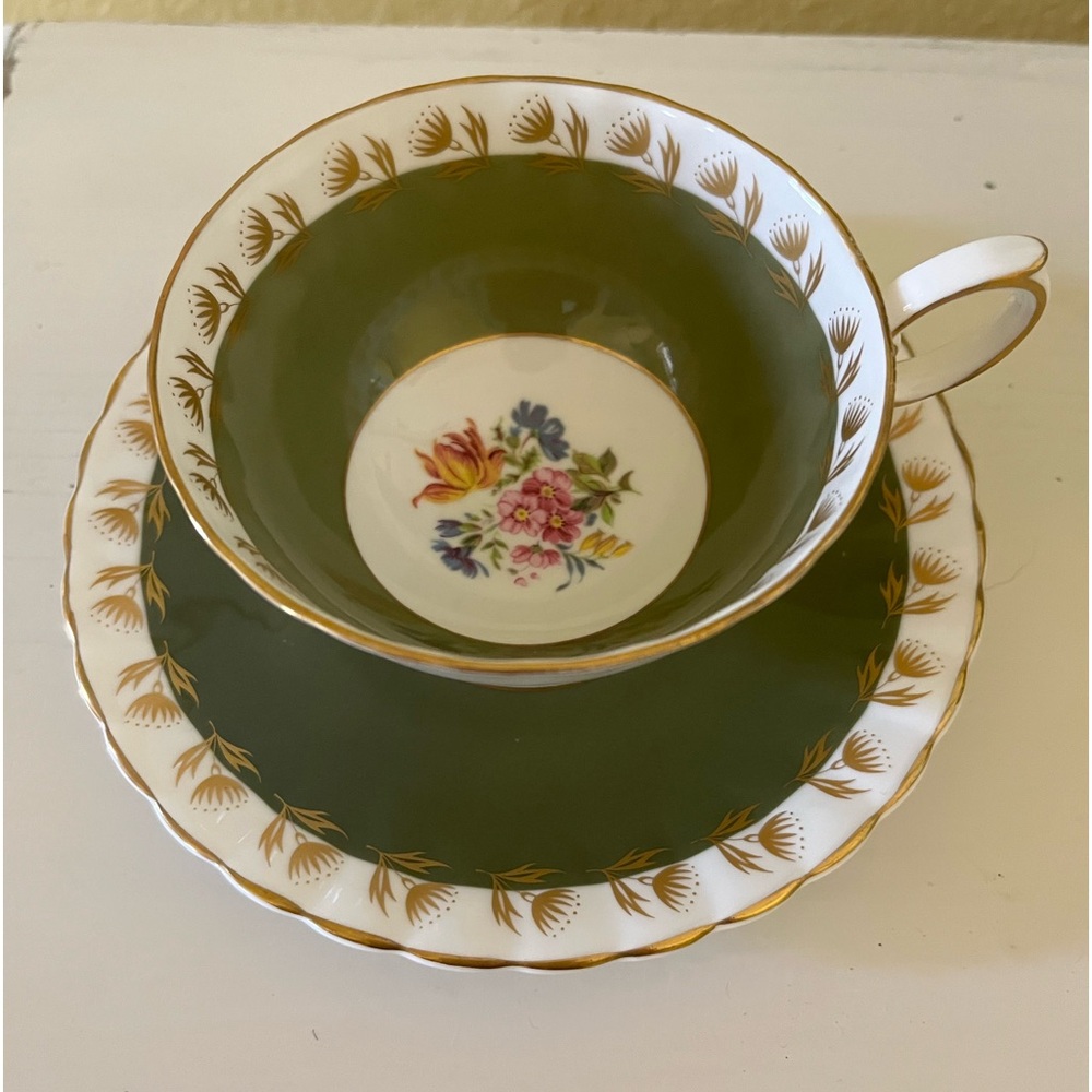 Vintage Susie Cooper bone china teacup/saucer